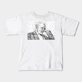 PYOTR ILYICH TCHAIKOVSKY - pencil portrait .1 Kids T-Shirt